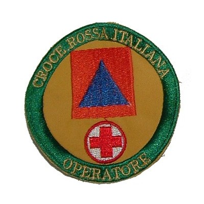Civil Protection operator for Italian Red Cross patch