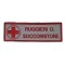 Coppia Targhette con velcro Croce Rossa personalizzate, cm12 x 4