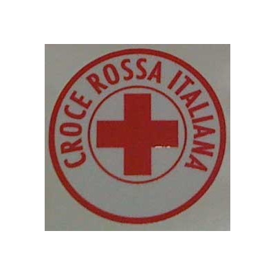 Gewalzter Sticker Rotes Kreuz