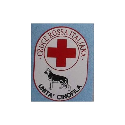 Gewalzter Sticker Rotes Kreuz-Unità Cinofila
