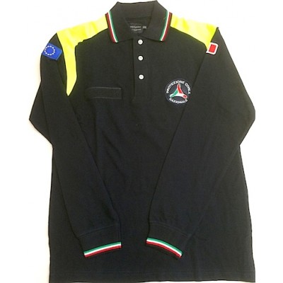 Polo shirt w/patches Civil Protection
